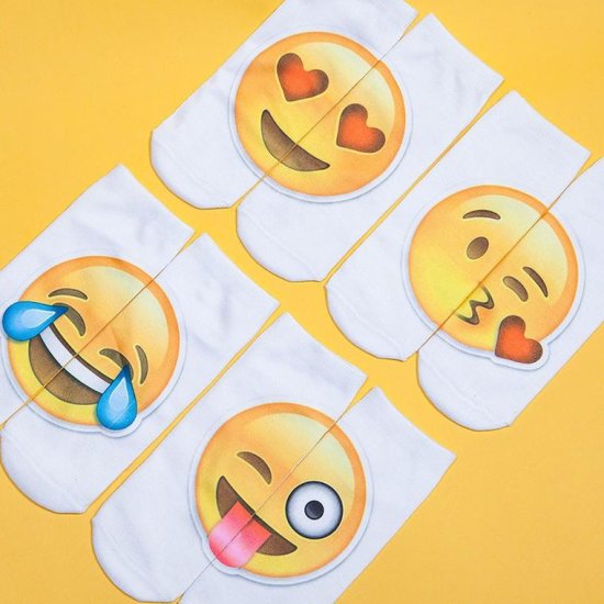 Emoji Socken (4 paar) - zum Schließen ins Bild klicken