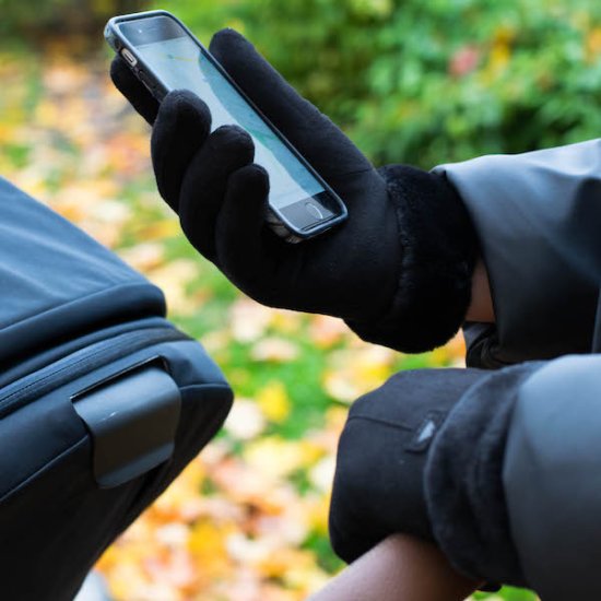 Touchscreen Handschuhe für Damen - zum Schließen ins Bild klicken