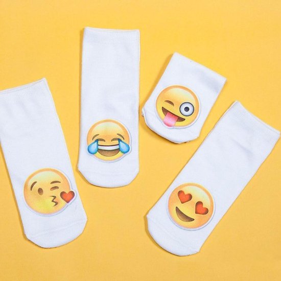Emoji Socken (4 paar) - zum Schließen ins Bild klicken