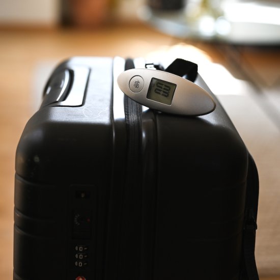Digitale Gepäckwaage - zum Schließen ins Bild klicken