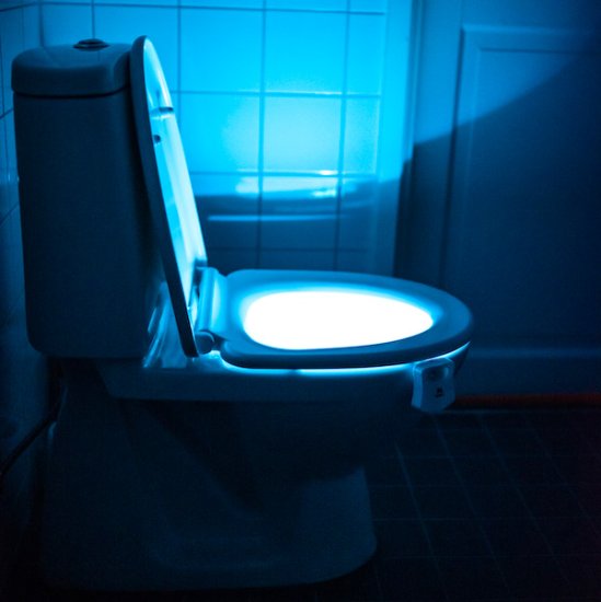 LED-Beleuchtung für die Toilette - zum Schließen ins Bild klicken