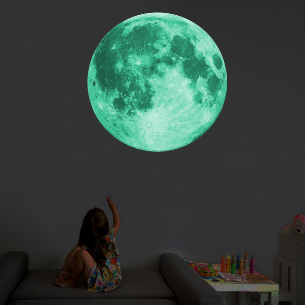 Mond 3D Wandsticker