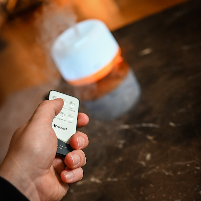 Luftbefeuchter mit LED-Beleuchtung