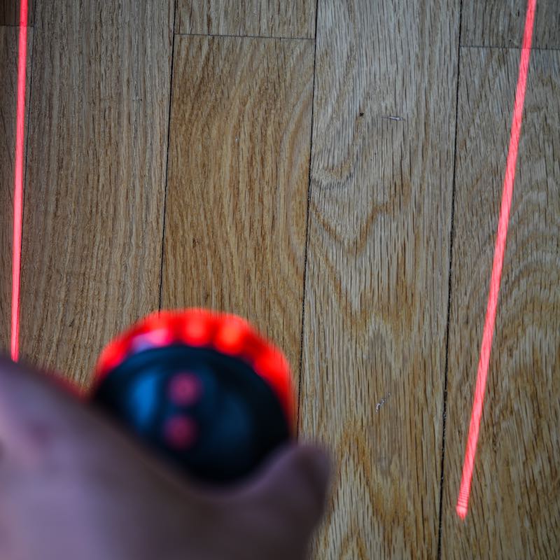 Fahrradlampe mit Laser