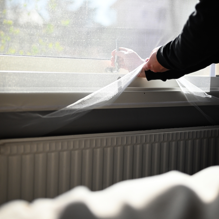 Selbstklebendes Moskitonetz für Fenster