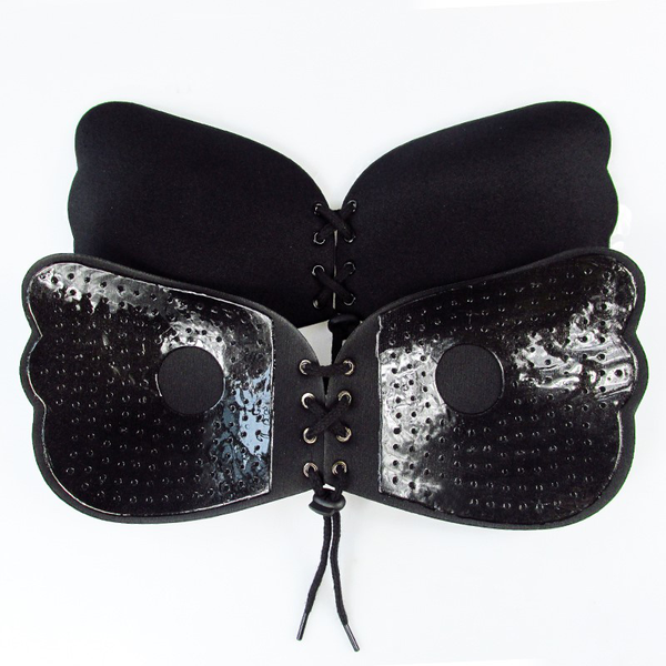Self-adhesive bra in silicone
