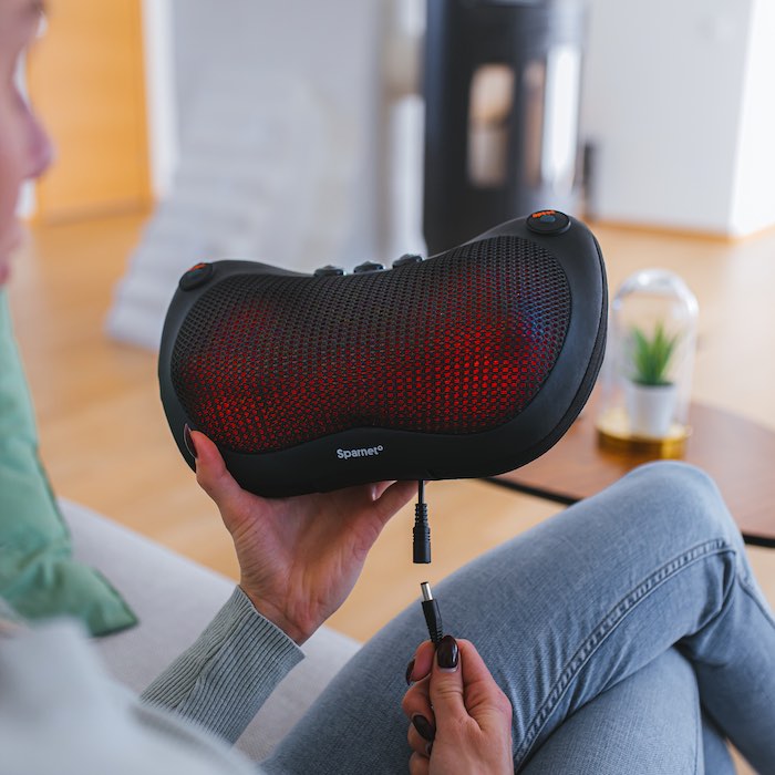 Drahtloses Massagekissen mit Wärme
