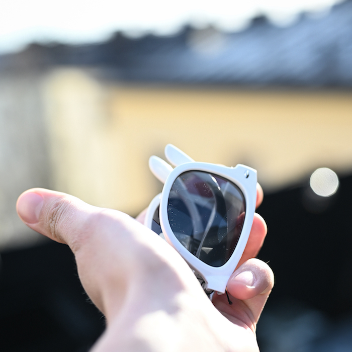 Sonnenbrille in Wayfarer-Ausführung